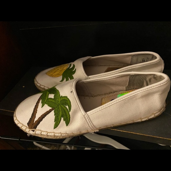 Circus shoes size 6 flats woman tropical palms - Picture 4 of 5